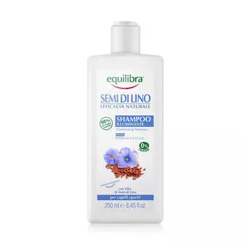 Equilibra Illuminate Shampoo Осветляющий шампунь для волос с льняным семенем 250мл