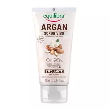 Equilibra Отшелушивающий скраб для лица Argan Exfoliating Face Scrub 75мл