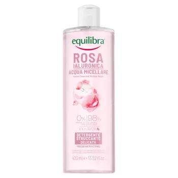Equilibra Rosa розовая мицеллярная вода для лица, 400 мл