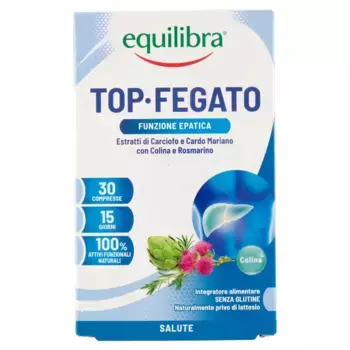 Equilibra Top Liver с алоэ, 30 таблеток, добавка для здоровья печени