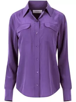 Equipment шелковая рубашка Signature, фиолетовый