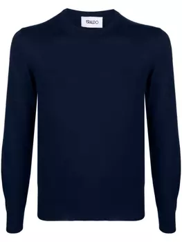 Eraldo джемпер из шерсти мериноса с круглым вырезом, синий