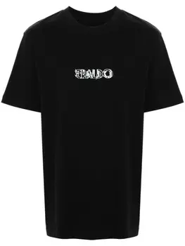 ERALDO футболка с логотипом, черный