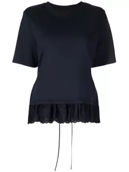 Erdem футболка с баской, синий