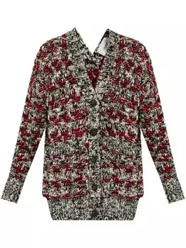 ERDEM кардиган оверсайз, красный