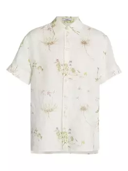 ERDEM рубашка с цветочным принтом, белый