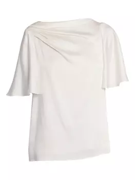 ERDEM топ с драпировкой, белый