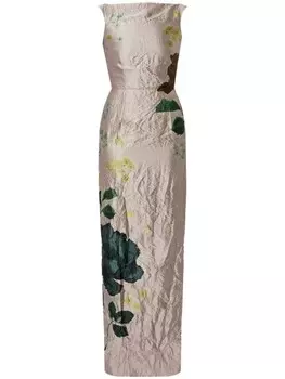 ERDEM вечернее платье без рукавов, розовый