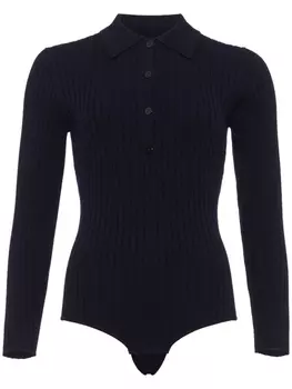 ERES боди Cocon в рубчик, синий