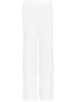ERES брюки Simone широкого кроя в технике кроше, белый