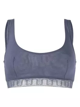 ERES бюстгальтер-кроп-топ из шифона, синий