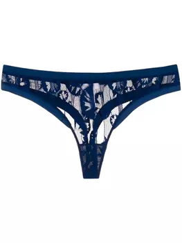 ERES кружевные трусы-стринги, синий