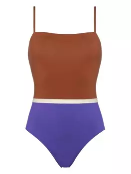 ERES купальник Ara в стиле колор-блок, коричневый