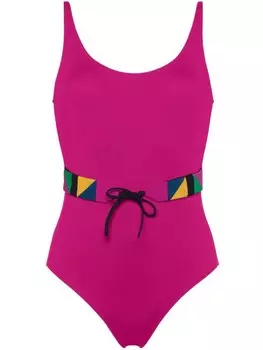 ERES купальник Damier с поясом, розовый