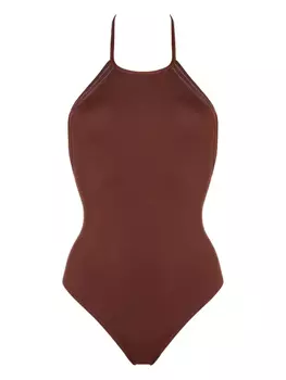 ERES купальник Numro с вырезом халтер, коричневый