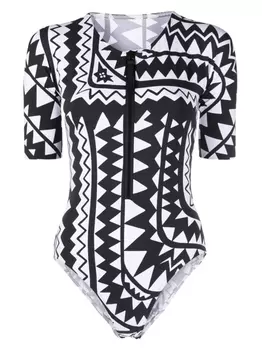 ERES купальник Podium с короткими рукавами, черный