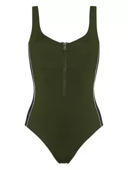 ERES купальник Tribune на молнии с полосками, зеленый