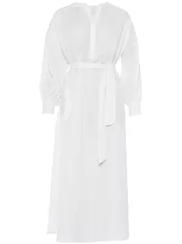 ERES льняное платье макси Aime, белый