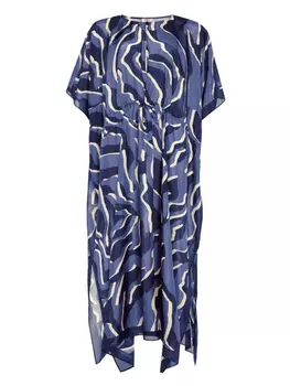 ERES платье макси Archipel, синий