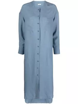 ERES платье макси Coquette на пуговицах, синий