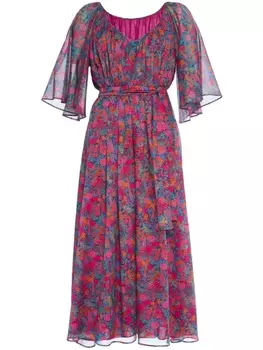 ERES платье макси Daisy с цветочным принтом, розовый