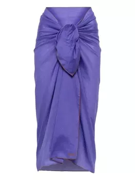 ERES саронг Cabine с вышитым логотипом, фиолетовый