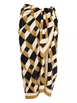 ERES шелковая юбка Vibration, черный