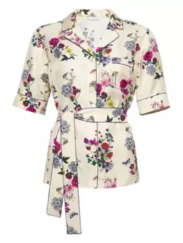 ERES шелковый пижамный топ Anmone, нейтральный цвет