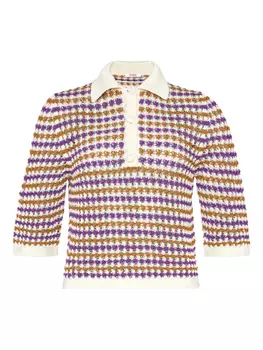 ERES свитер в технике кроше, фиолетовый