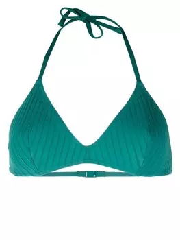 ERES топ бикини с треугольными чашками в рубчик, зеленый