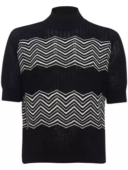 ERES топ Sweety из смеси шерсти и кашемира, черный