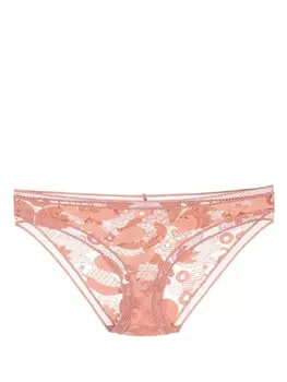 ERES трусы-стринги Voile с кружевной вышивкой, нейтральный цвет