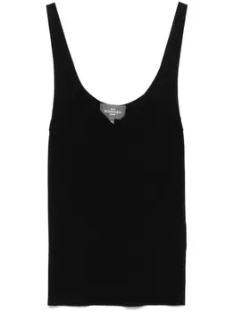 Eric Bompard бесшовный топ без рукавов, черный