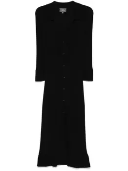 Eric Bompard платье миди в рубчик, черный