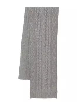 Eric Bompard шарф Cables, серый