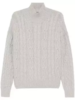 Eric Bompard свитер фактурной вязки, серый