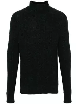 Eric Bompard свитер фактурной вязки, зеленый