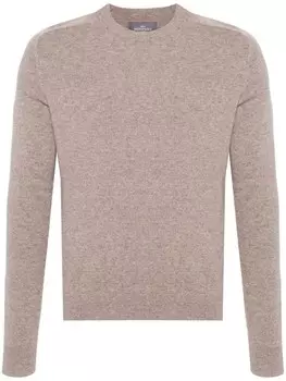 Eric Bompard свитер с круглым вырезом, коричневый