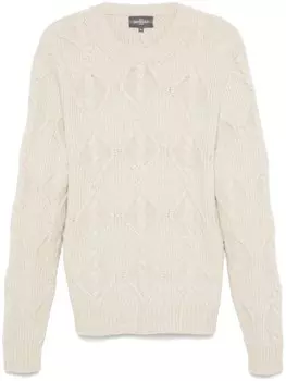 Eric Bompard свитер с круглым вырезом, серый