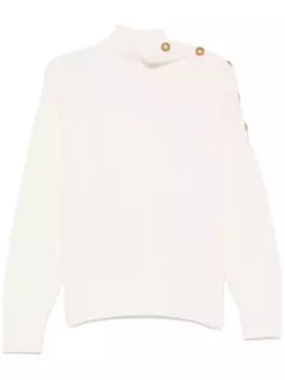 Eric Bompard свитер с пуговицами, белый