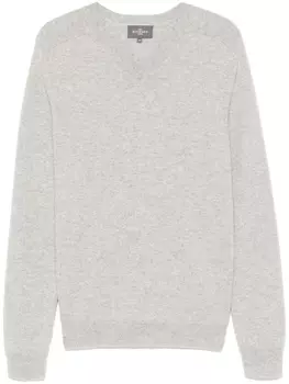 Eric Bompard свитер с V-образным вырезом, серый