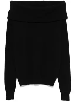 Eric Bompard свитер с воротником-хомутом, черный