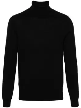 Eric Bompard свитер тонкой вязки с высоким воротником, черный