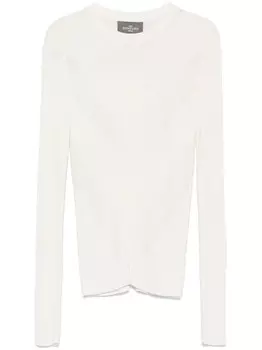 Eric Bompard свитер в рубчик, нейтральный