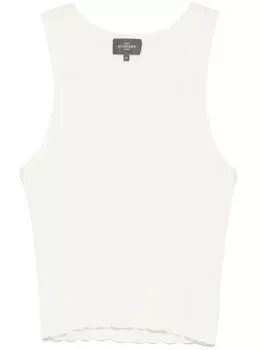 Eric Bompard топ в рубчик, белый