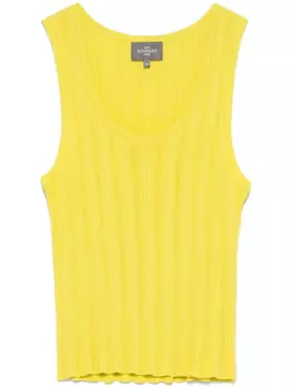 Eric Bompard топ в рубчик, желтый