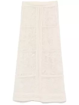 Eric Bompard юбка миди, нейтральный