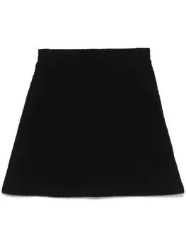 Eric Bompard жаккардовая юбка мини, черный