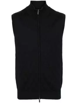 Eric Bompard жилет с узором, черный