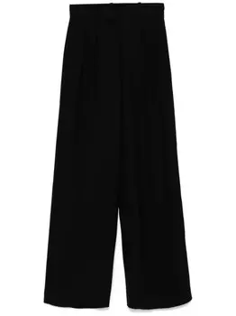 Erika Cavallini брюки из ткани кади, черный